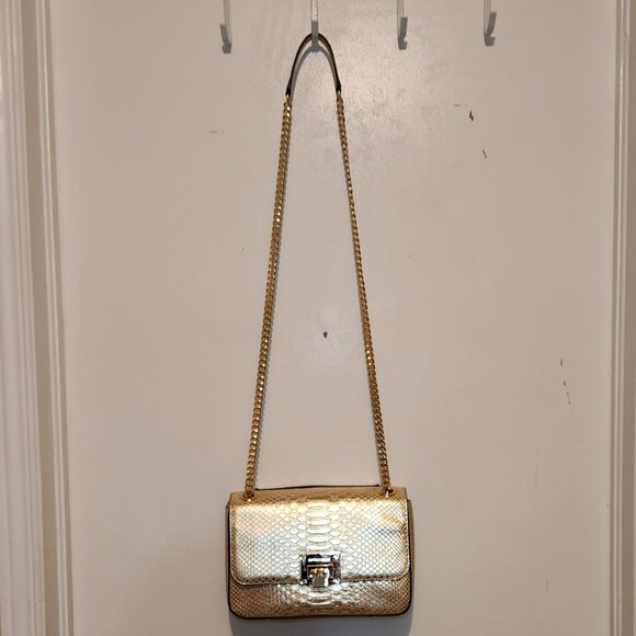 NWT "MICHAEL KORS" TINA LEATHER SHOULDER FLAP BAG - Picture 7 of 11